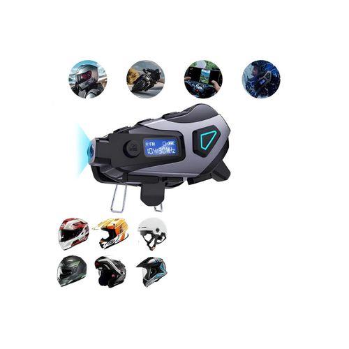 Motosiklet Kask Kulaklığı Bluetooth 5.3 Kamera Ve Fm Radyo Destekli