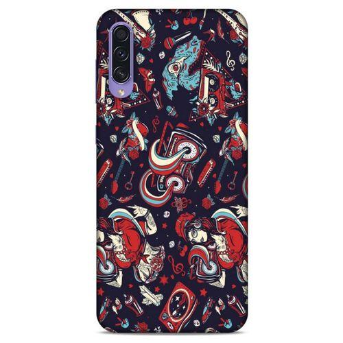 Retro (6) Desen Silikon Kılıf Renkli Samsung Galaxy A50s Kılıf