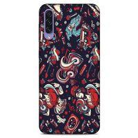 Retro (6) Desen Silikon Kılıf Renkli Samsung Galaxy A50s Kılıf