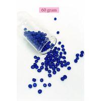 Dökme Cam Kum Boncuk Büyük Boy (6/0) 4 mm - 60 Gram - Koyu Mavi - BNC139