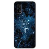 MRCİLETİSİM Realme 7 Pro Kılıf Baskılı Kapak - Stars Wallpaper + 5D Tam Kaplayan Cam