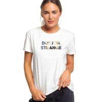 Doctor Stange Baskılı Beyaz Kadın Tshirt