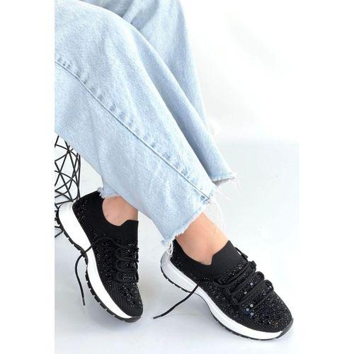 Ceas Siyah Triko Bağcıklı Spor Ayakkabı