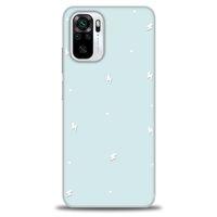 Xiaomi Redmi Note 10S Kılıf HD Baskılı Kılıf - Beyaz Şimşekler + Tam Ekran Koruyucu