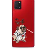 Zoologix (21) Samsung Galaxy Note 10 Lite Şeffaf Kılıf Silikon Desenli