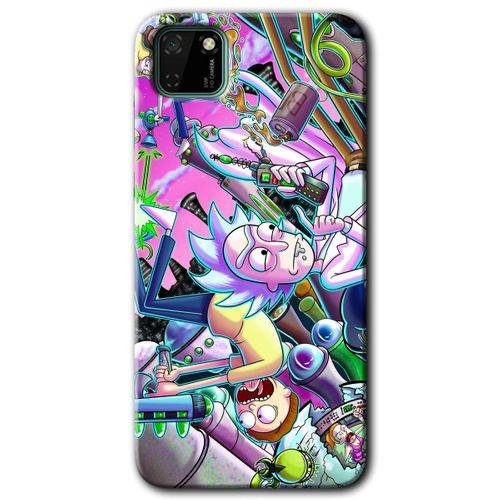 Huawei Y5P Kılıf HD Desen Baskılı Arka Kapak - Graffiti Çizgi Film