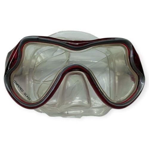 Star Diving Temper Camlı Dalış Maskesi Yetişkin - 51709-KIRMIZI
