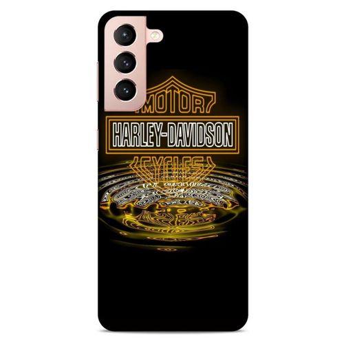 Samsung Galaxy S21 Uyumlu Kılıf Motorsiklet (35) Fit Design Kılıf Harley Davidson