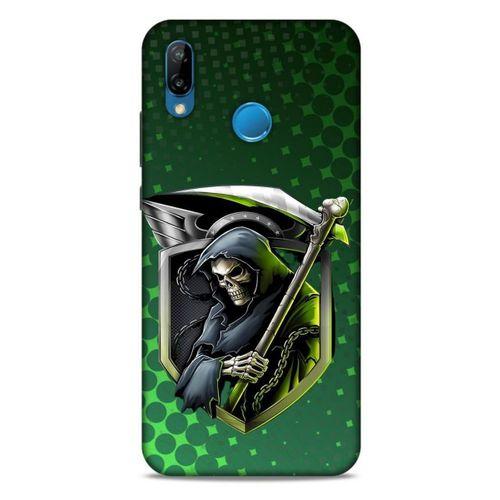 Huawei P20 Lite Uyumlu Kılıf Motorsiklet (29) Arka Koruma Kılıfı Kurukafa