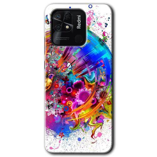 Redmi 10C Kılıf HD Desen Baskılı Arka Kapak - 4K Clock + Kırılmaz Cam