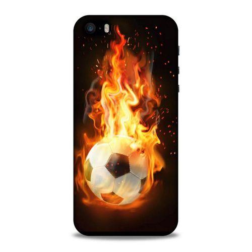 Lopard Apple Iphone 5S Uyumlu Kılıf FireX (36) Glitter Kılıf Futbol Topu