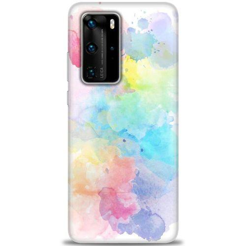 Huawei P40 Pro Kılıf HD Baskılı Kılıf - Renk Paleti + Tam Ekran Koruyucu