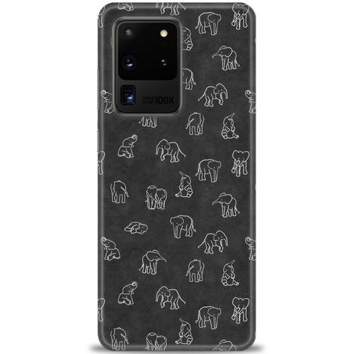 Samsung Galaxy S20 Ultra Kılıf HD Baskılı Kılıf - Filler + Tam Ekran Koruyucu