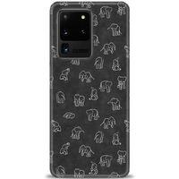 Samsung Galaxy S20 Ultra Kılıf HD Baskılı Kılıf - Filler + Tam Ekran Koruyucu