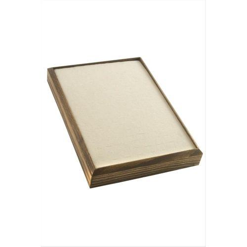 Ahşap Anfora Kumaş Piercing Küpelik 18*24 cm