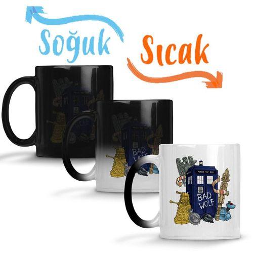 Doctor Who Tardis Sihirli Kupa Bardak Porselen