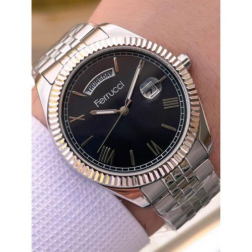 Ferrucci Nişan Ve Takım Elbiselere Özel Takvimli Kadran 2 Yıl Garantili Spor Erkek Kol Saati J3623.5