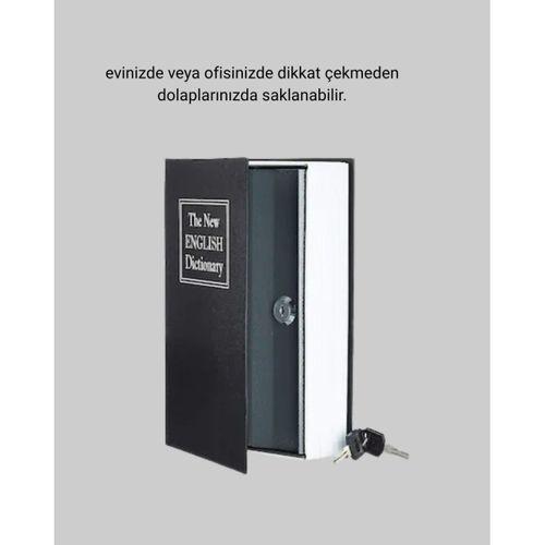 Gizli Kitap Kasa – Metal Gövdeli, Anahtarlı