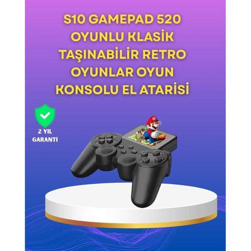 2.4 İnç Ekranlı 500 Oyunlu Taşınabilir Retro Oyun Konsolu, Şarjlı El Tipi Mini