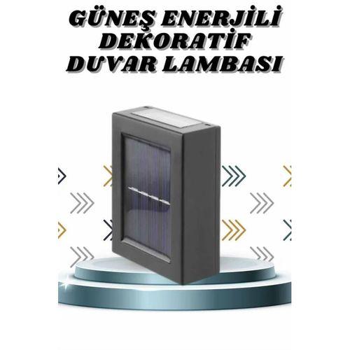 Solar Lamba Dekoratif Aplik Su Geçirmez Led Işıklı Duvar Lambası