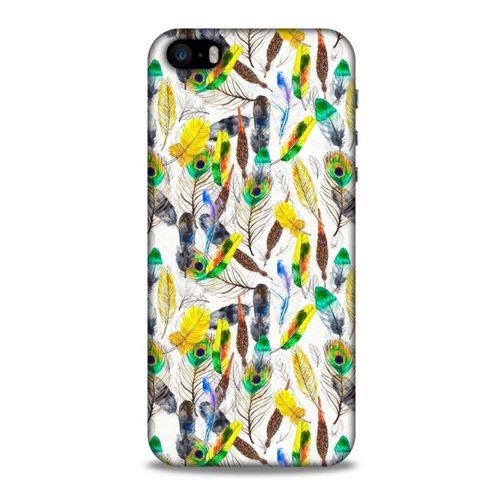 Apple iPhone SE Kılıf Desenli Özel Seri Tüyler (5) Koruma Kabı