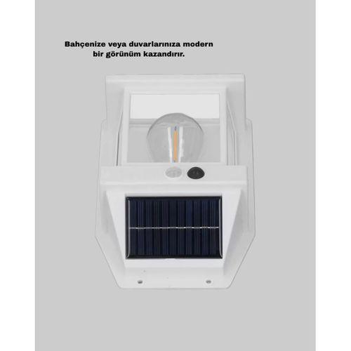 Solar Sensörlü Dış Mekan Lamba 3 Işık Modlu Ve Ip65 Dayanıklı