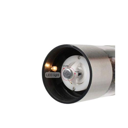 Elektrikli Baharat Öğütücü Pilli Paslanmaz Çelik Otomatik Tuz Karabiber Değirmeni