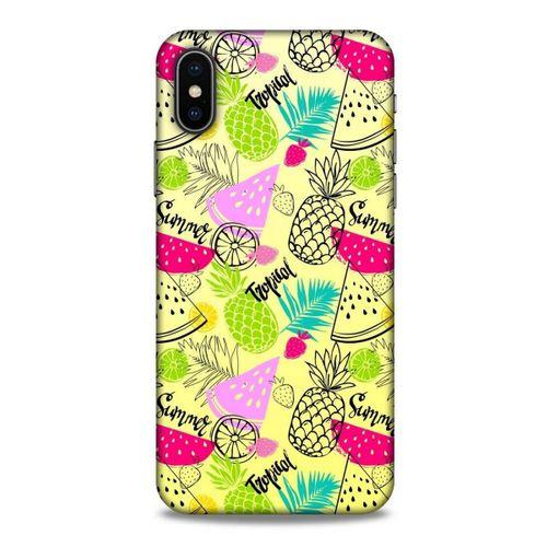 Frutix Meyve Mix 03 Apple Iphone X Kılıf Desenli Silikon