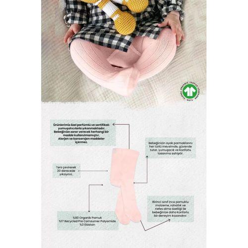 Derby Basic Tekli Penye Külotlu Çorap Bs50102b Pembe