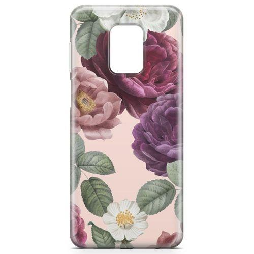 Xiaomi Redmi Note 9s Kılıf Romantik Güller Arka Kapak Koruma Desenli Full Koruyucu