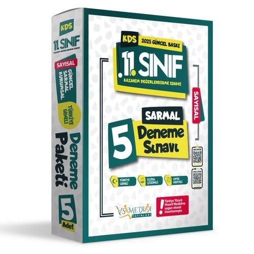 2025 11 Sınıf SAYISAL Yeni Sistem KDS Aylık SARMAL Deneme Paketi 5li TG Çözümlü Set Asimetrik Yayın