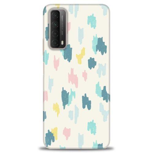 Huawei P Smart 2021 Kılıf HD Baskılı Kılıf - Blue + Tam Ekran Koruyucu