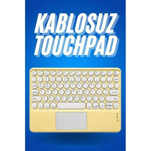 Bluetooth Touchpad Klavye Ultra İnce Taşınabilir Q Klavye Yeni Nesil