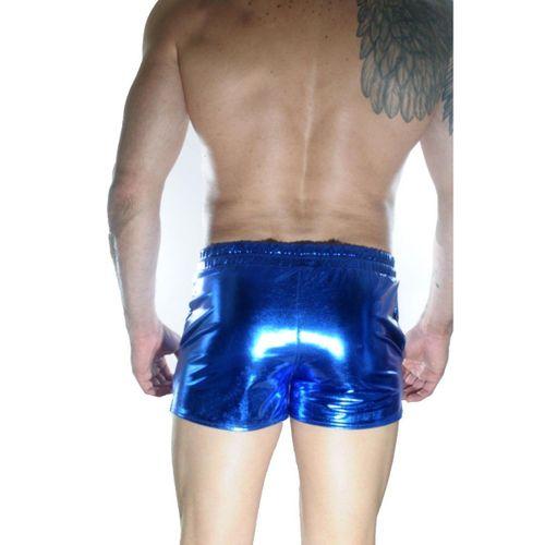 Erkek Mavi Lame Short