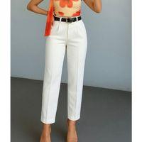 Kadın Yüksek Bel Gipe Detay Dar Paça Kısa Pantolon