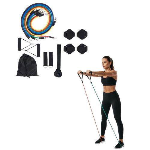 11 Parça Çok Fonksiyonlu Kapı Arkası Egzersiz Bandı Ev Tipi Spor Seti