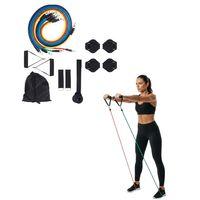 11 Parça Çok Fonksiyonlu Kapı Arkası Egzersiz Bandı Ev Tipi Spor Seti