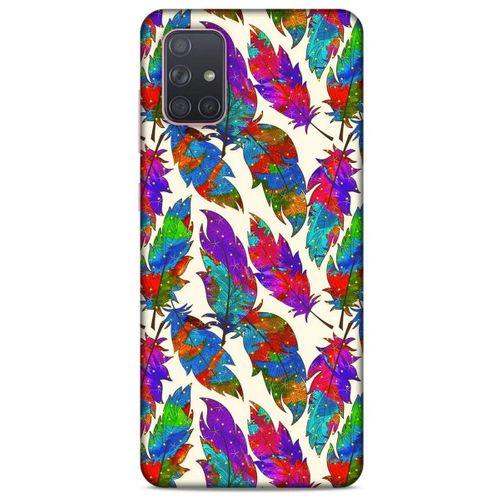 Samsung Galaxy A71 Kılıf Desenli Özel Seri Tüyler (34) Slim Armor Kılıf