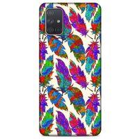 Samsung Galaxy A71 Kılıf Desenli Özel Seri Tüyler (34) Slim Armor Kılıf