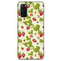Frutix Çilek 03 Samsung Galaxy S20 Kılıf Desenli Silikon