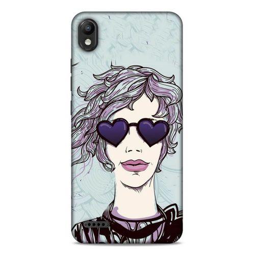 Lopard LG K20 2019 Uyumlu Kılıf Sürreal Yüzler ♀ (25) Antişok Kapak Baskılı