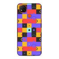 Xiaomi Redmi 9C Uyumlu Kılıf Insomnia (37) Silicone Cover Mor Sarı
