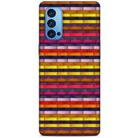 Oppo Reno 4 Pro Kılıf Patchwork (42) Rugged Armor Kılıf Karışık Renkli