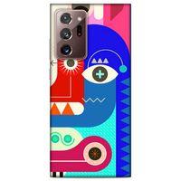 Lopard Samsung Galaxy Note 20 Ultra Uyumlu Kılıf Soyut Sanat (13) Baskılı Silikon Kap