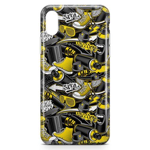 Apple iPhone X Kılıf Converse Freedom Arka Kapak Koruma Desenli Full Koruyucu