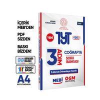 2027 TYT MEBİ-OGM 3 ADIM Coğrafya Soru Bankası RENKLİ A4 Boyut Video Çözümlü BASKI ÜCRETİ