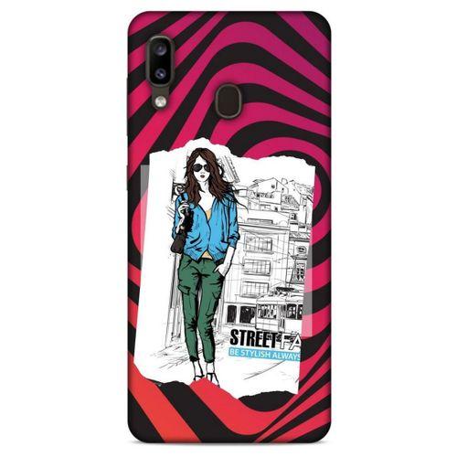 Sokak Modası 78 Samsung Galaxy A20 Kılıf Desenli Silikon