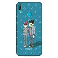 Huawei Y7 Prime 2019 Kılıf FunnyMaX (16) Kalın Kılıf Mavi