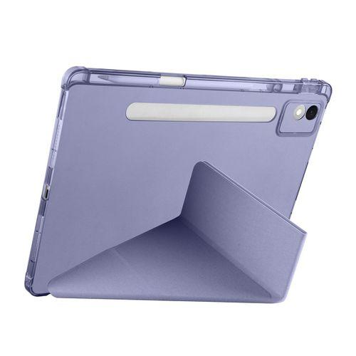 Lenovo Idea Tab Pro 12.7 TB-373FU Kılıf Zore Tri Folding Kalem Bölmeli Standlı Kılıf