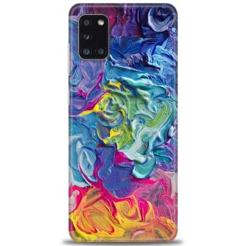 Samsung Galaxy A31 Kılıf HD Baskılı Kılıf - Colors + Tam Ekran Koruyucu